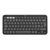 Logitech Pebble Keys 2 K380s - klaviatūra - belaidė - Bluetooth LE - QWERTY - Nordic (danų/suomių/norvegų/švedų) - tonal graphite (920-011879)