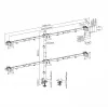LCD laikiklis SBOX LCD-352/6-2 17–32 colių ekranams, 7×7 kg, VESA 100×100