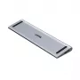 KVM jungiklis Unitek D1106AGY01 USB-C triguba 4K prijungimo stotelė su KVM, 3x USB-A, 5x USB-C, HDMI×2, DP×1, RJ-45, SD skaitytuvas, 3840×2160@60Hz, aliuminis