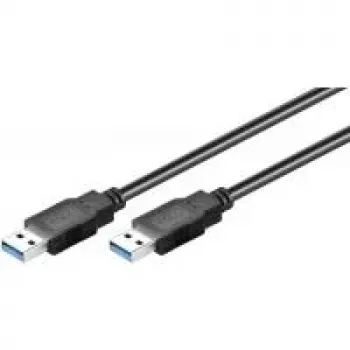 “Wentronic Goobay” USB 3.0 SuperSpeed laidas, juodas, 0,5 m - USB 3.0 kištukas (A tipo) > USB 3.0 kištukas (A tipo) (95716)