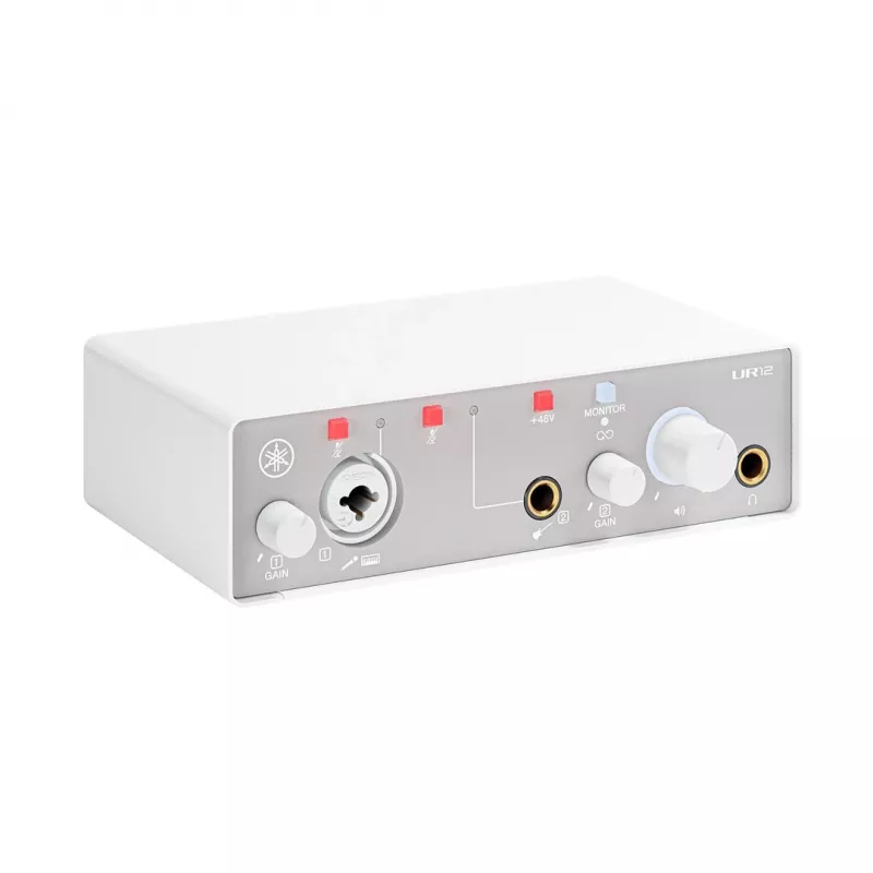 Garso sąsaja YAMAHA UR12MK3 White - kompaktiška 2 į/2 iš USB sąsaja