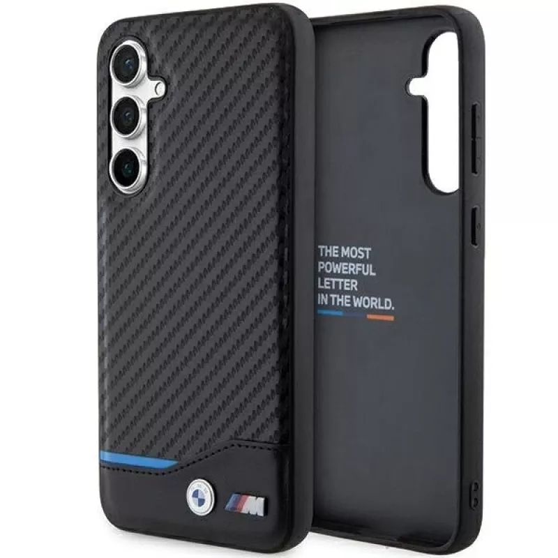 BMW | BMHCS23FE22NBCK | Užpakalinis dangtelis | Samsung | Galaxy S23 FE | Oda anglis | Juoda