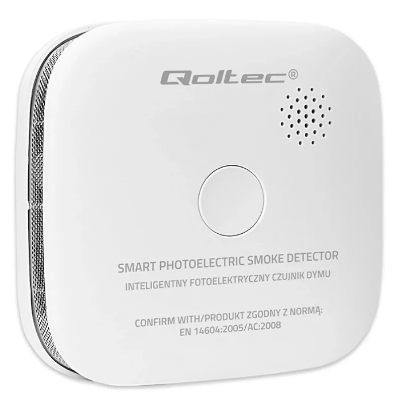 Belaidis dūmų detektorius QOLTEC modelis 52653 su 85 dB baterijos aliarmu