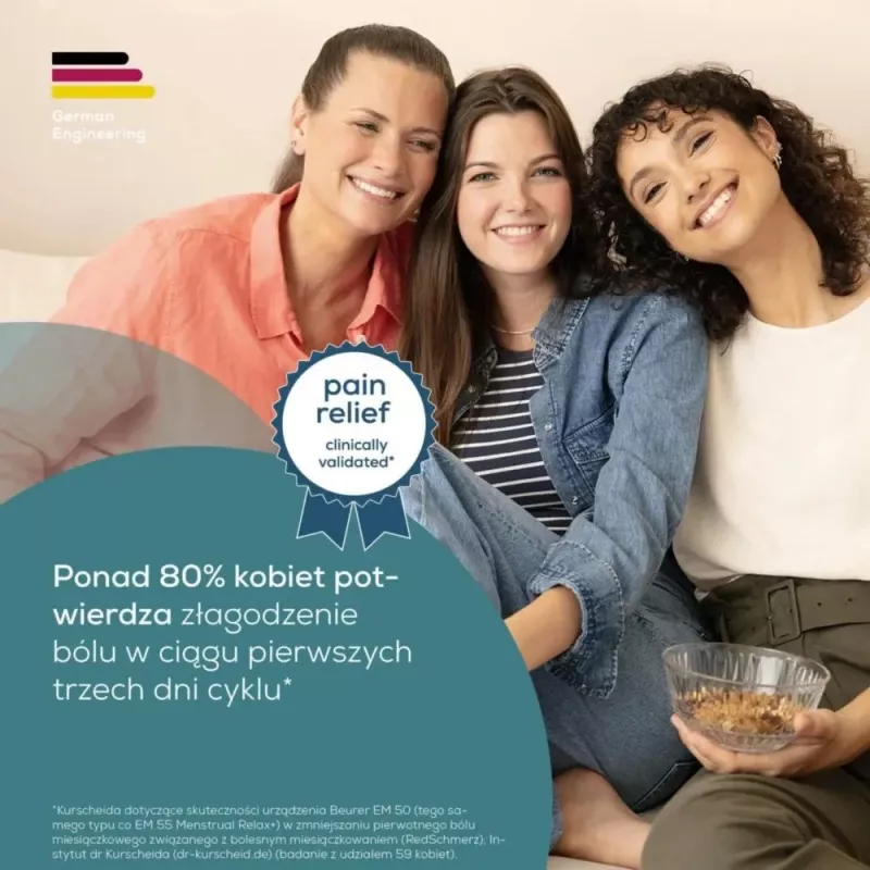 Menstruacijų atpalaidavimo prietaisas Beurer EM 55 su TENS technologija pilvo skausmui malšinti