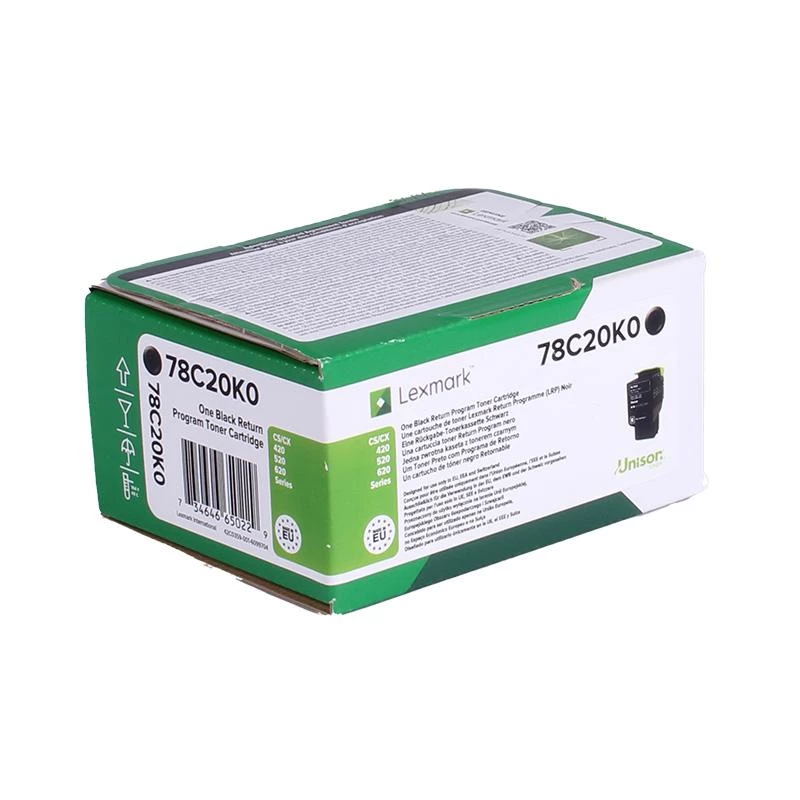 Lexmark 78C20K0 tonerio kasetė 1 vnt. Originali juoda