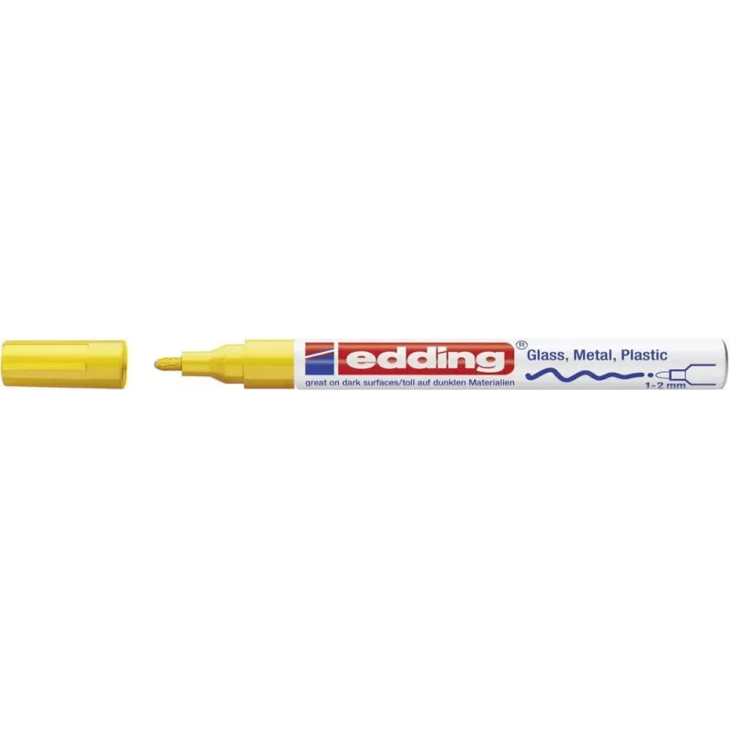 Dažų žymeklis Edding 4-751-9-005 geltonas 1 vnt.