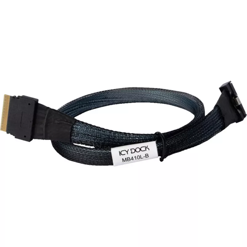Icy Dock MB410L-B Serial Attached SCSI (SAS) kabelis 0,5 m juodas