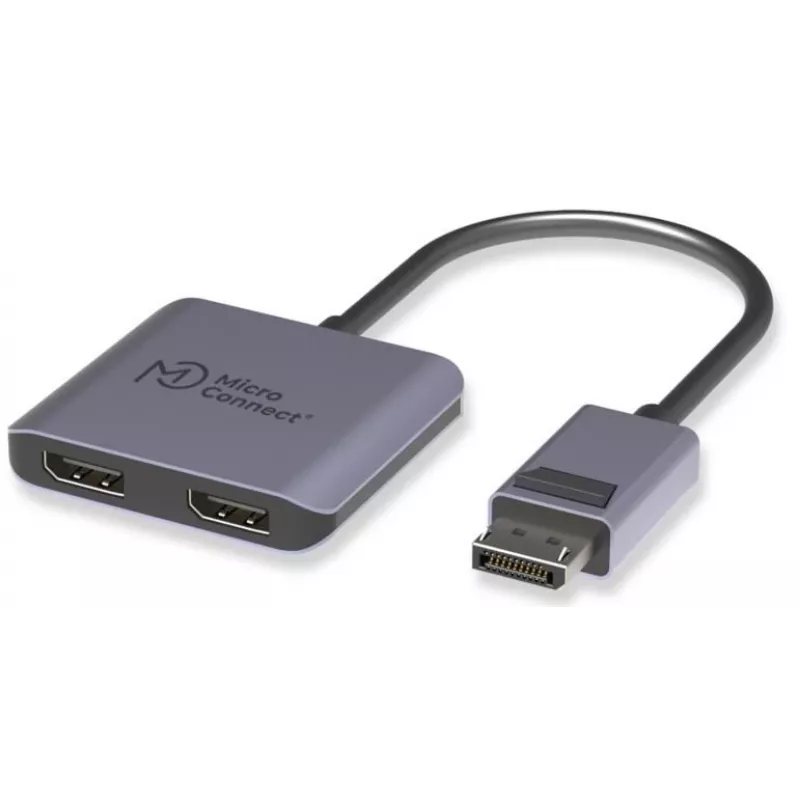 DisplayPort skirstytuvas MicroConnect MC-DP-2XDP — DisplayPort į 2x DisplayPort signalo dubliatorius