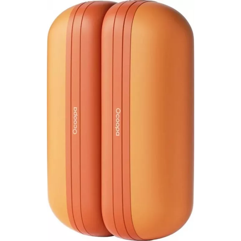 Įkraunamas rankų šildytuvas Ocoopa UT2s Mini, 5200 mAh (2×2600 mAh), aliuminis, oranžinis