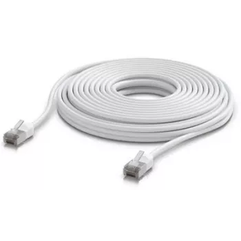 Tinklo kabelis Ubiquiti UACC-Cable-Patch-Outdoor-C6A-12M-W RJ-45 Cat6a 12m baltas