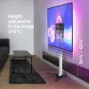 TV laikiklis/stovas ONKRON TS1140-W 66–165,1 cm (26–65 colių) ekranams, 35 kg, VESA 100x100–400x400, aukštis 880–1100 mm, baltas