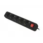 Maitinimo ilgintuvas Lanberg PS1-05F-0300-BK 3 m 5 lizdai vidaus naudojimui juodas
