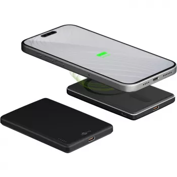 Goobay Magnetinė Belaidė Išorinė Baterija | 70182 | 5000 mAh | USB-C | Juoda
