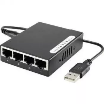 Tinklo komutatorius Renkforce 1483811 — 5 prievadų 100 Mbit/s nevaldomas komutatorius