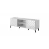 RTV spintelė ABETO 150x42x52 baltas/baltas blizgus