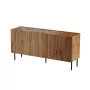 Komoda cama meble JUNGLE 152x40.5x74.5 cm — ąžuolo wotan, juodos kojelės, medžio drožlių plokštė