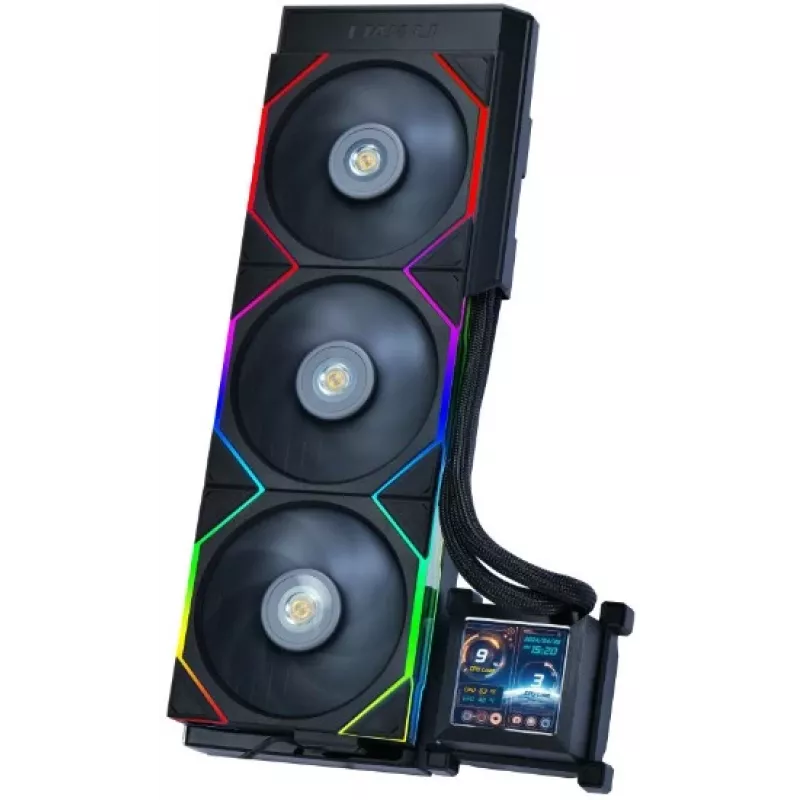 „Lian Li HydroShift LCD 360S 12 cm“ juoda spalva – viskas viename skysčio aušintuvas