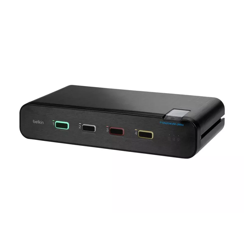 KVM jungiklis Belkin F1DN204KVM-UNN4 HDMI 4K USB montavimas į stelažą
