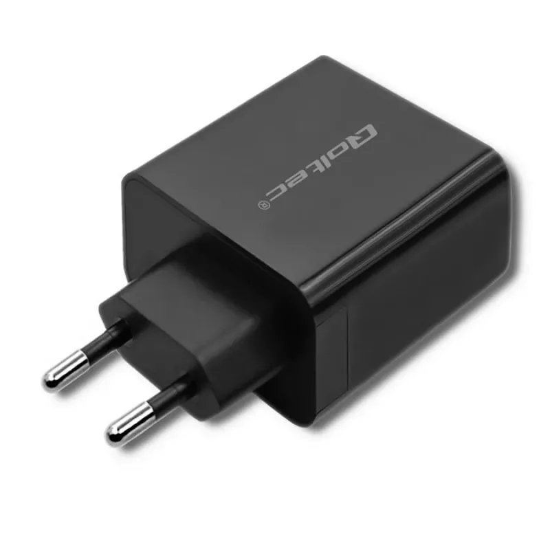 Maitinimo adapteris QOLTEC 51717 45W 20V 3A kintamosios srovės patalpų įkroviklis išmaniajam laikrodžiui, juodas