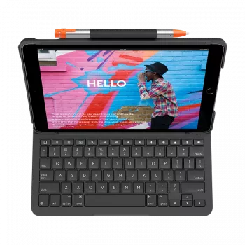 Klaviatūra Logitech plonas Folio, skirta iPad (7, 8 ir 9 kartos)