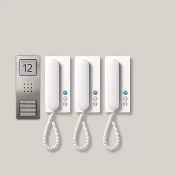 Siedle SET CA 812-3 E/W - laidinis - nerūdijantis plienas - balta - lazdelė