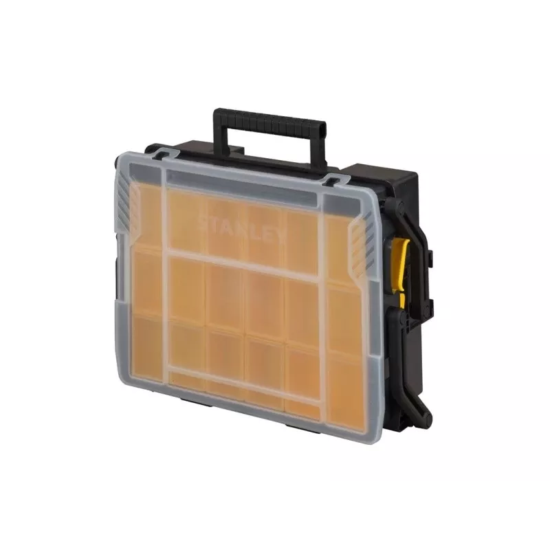 Smulkių detalių dėžė Stanley Sortmaster Multilevel Organizer Juoda Skaidri 400x420x315 mm