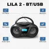 Radijo grotuvas CD LILA2 USB/BT juodas