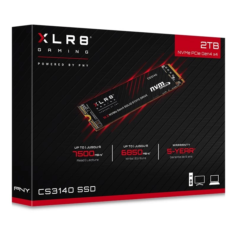 SSD PNY 2 TB M.2 PCI Express 4.0 NVMe XLR8 CS3140