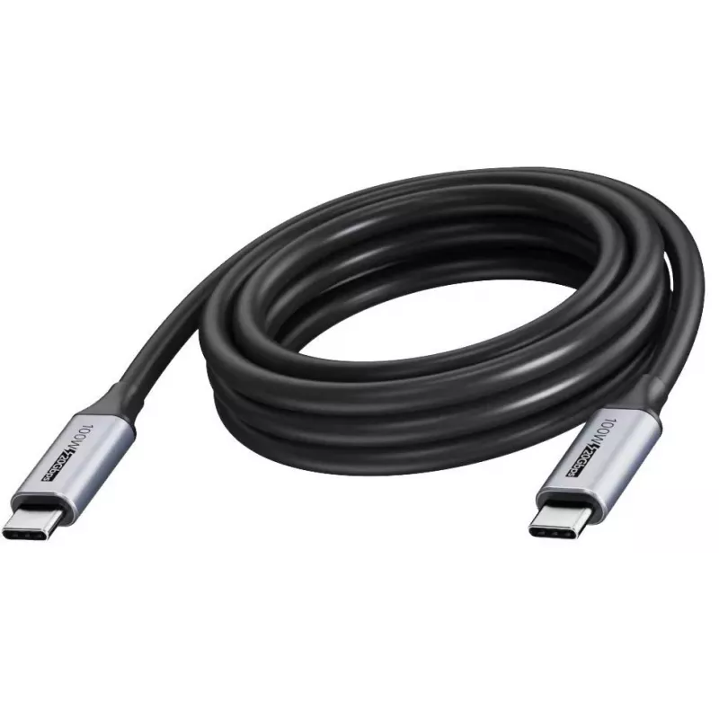 USB-C į USB-C kabelis VISION TC 5MUSBC/BL — 5 m, 24 kontaktų, 100 W, 20 Gbps