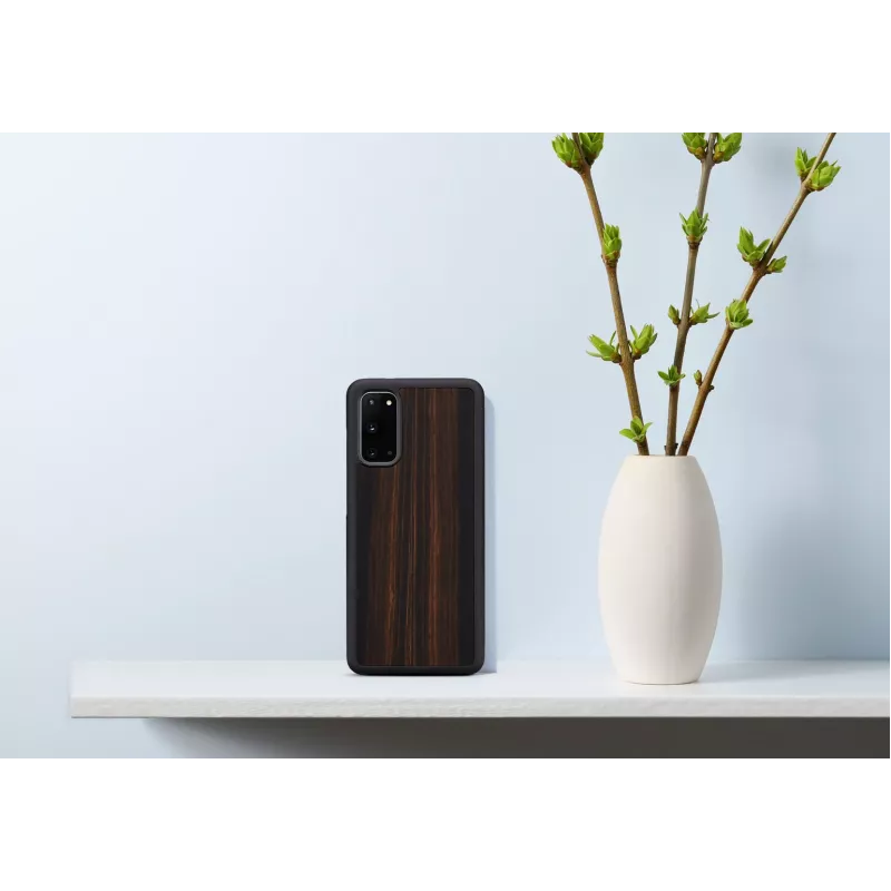 Išmaniojo telefono dėklas Man and Wood Galaxy S20 juodmedžio — apsauginis dėklas Samsung Galaxy S20