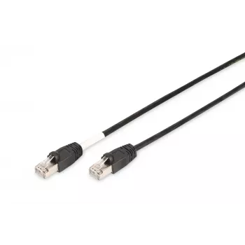 Tinklo kabelis Digitus CAT 6 S/FTP lauko komutacinis kabelis RJ-45 Cat6 10 m Juodas
