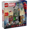 Konstravimo žaislas LEGO Marvel rinkinys 76324 Spider-Man vs. Oscorp, 808 elementai, 8 minifigūrėlės, amžius 10+