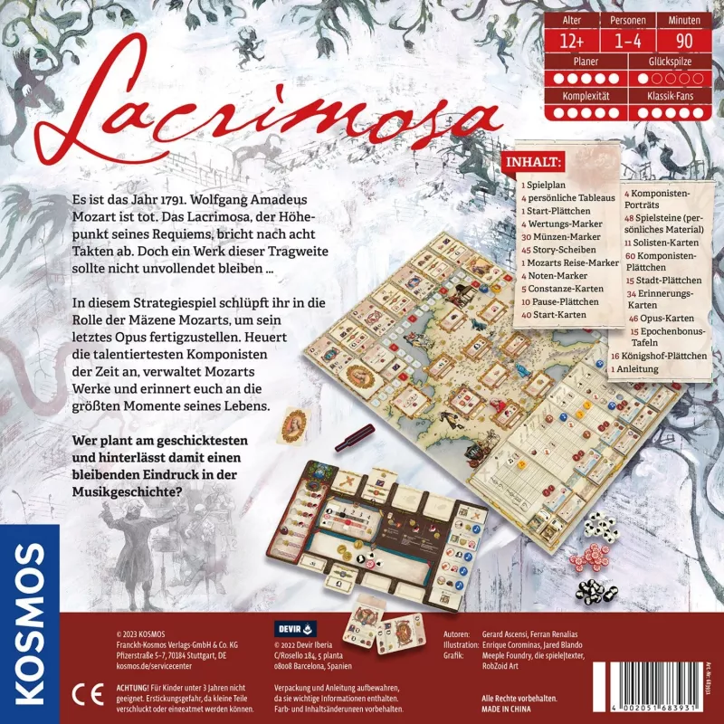 Lacrimosa, stalo žaidimas