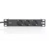 Aliuminis lizdų blokas Digitus DN-95411 3 apsauginiai lizdai 2 m