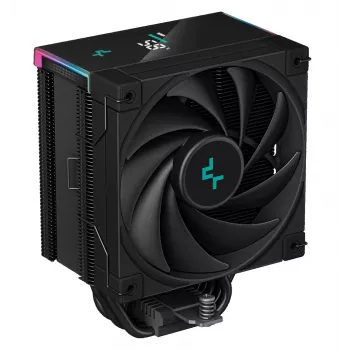 Oro aušintuvas DeepCool AK500S Digital 120 mm, 5 šilumos vamzdeliai, PWM ventiliatorius, 1850 RPM, 68.99 CFM, 2.19 mmH2O, juodas
