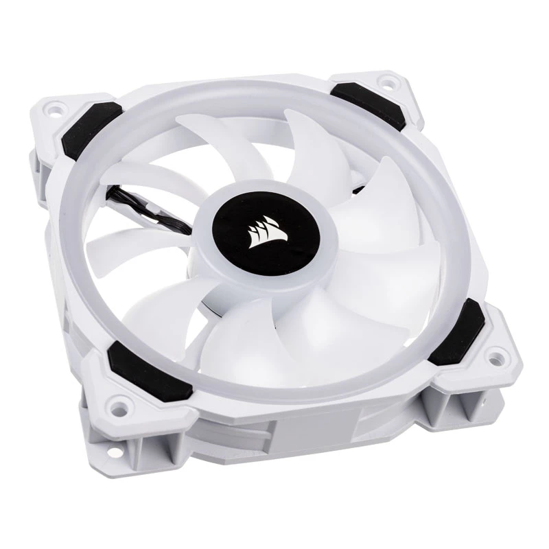 CORSAIR LL120 RGB 120mm Baltas PWM korpuso ventiliatorių 3 vnt. rinkinys