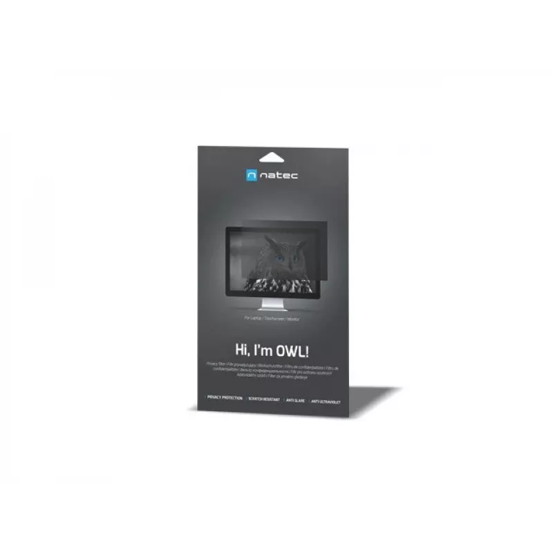 NATEC NFP-2287 privatumo filtras ekranui 40,6 cm (16 inch) monitoriui/nešiojamam kompiuteriui, berėmis privatumo filtras 2H