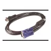 APC KVM USB laidas - 6 pėdos (1,8 m), 1,83 m, USB, USB, VGA, juoda, USB-A