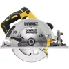 Akumuliatorinis diskinis pjūklas DeWALT DCS572NT — 18 V ličio jonų, bešepetėlis, 184 mm diskas, 58 mm pjūvio gylis (90°), 57° nuožulnumas