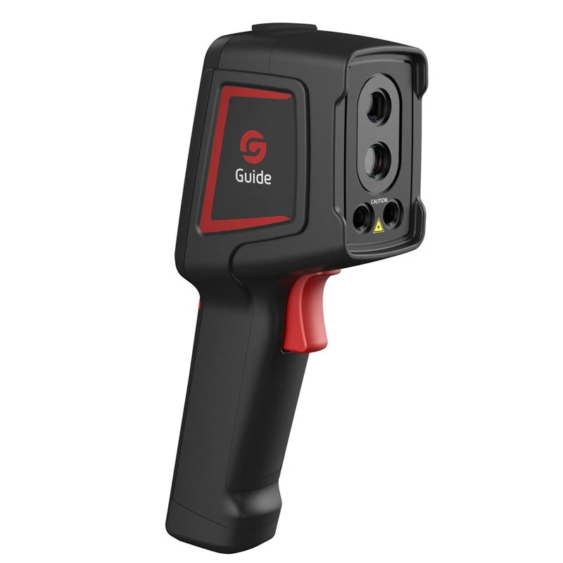 Šiluminio vaizdo kamera Guide Sensmart E1+ — 120×90 px terminis jutiklis, 240×180 px maks., 2,4 colio LCD, Wi‑Fi, IP54, -20–550°C