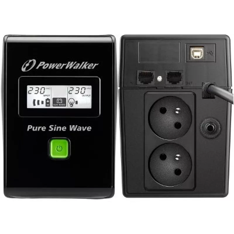 PowerWalker VI 800 SW FR nepertraukiamo maitinimo šaltinis (UPS) Linijinis-interaktyvus 0,8 kVA 480 W 2 AC lizdai