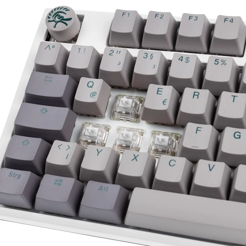 Ducky One 3 RGB klaviatūra Žaidimų USB QWERTY JAV anglų Pilka