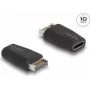 DELOCK adapteris USB 10 Gbps Type-E Key A kištukas į USB Type-C lizdą, juodas