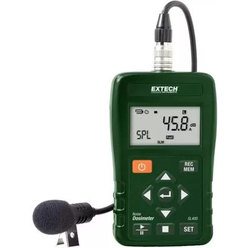 „Extech“ garso lygio matuoklis su duomenų kaupikliu SL400, 30–143 dB, 20 Hz – 8 kHz (SL400)