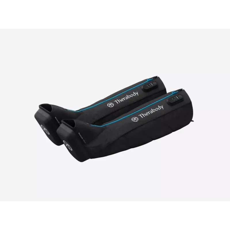 Kojų masažuoklis Therabody RecoveryAir Juoda — kompresinis masažas, 4 programos, Bluetooth, 240 min. baterija
