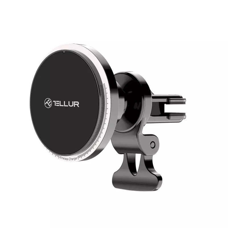 Belaidis automobilinis įkroviklis Tellur TLL151431, suderinamas su MagSafe, 15 W, juodas, išmaniesiems telefonams