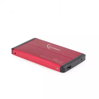 Gembird EE2-U3S-2-R saugojimo įrenginio korpusas 2,5 colių HDD korpusas Raudonas