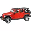Bevielio visureigio modelis BRUDER JEEP Wrangler Unlimited Rubicon