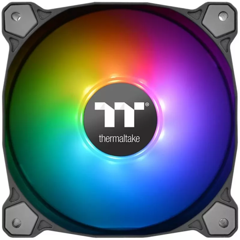 Thermaltake Pure 12 ARGB 120mm korpuso ventiliatoriai, 3 vnt., juodi