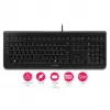 CHERRY KC 1000 klaviatūra, skirta namams, USB, šveicariška, juoda